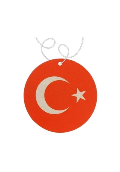 Techmaster Türk Bayrağı Tasarım Araç Asma Koku 5'li Paket