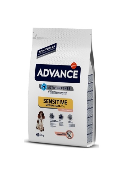 Advance Dog Sensıtıve Salmon & Rice Yetişkin Köpek Maması 3 KG