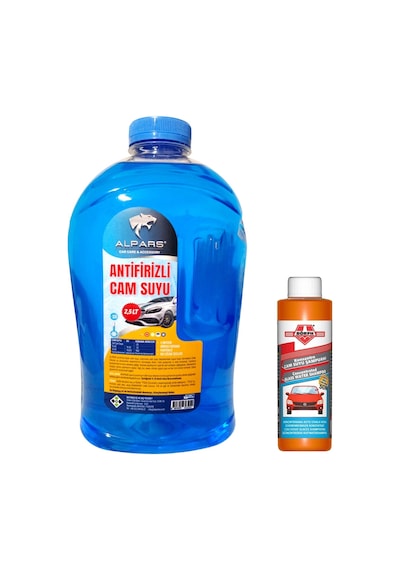 Alpars Oto Cam Suyu 2,5 Lt Antifrizli Cam Suyu - 25 Derece Kokulu Cam Suyu Sabun Hediyeli