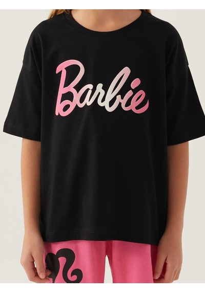 Barbie Kız Çocuk Şortlu Takım 9-14 Yaş Siyah 17214703g24s1-1 Siyah