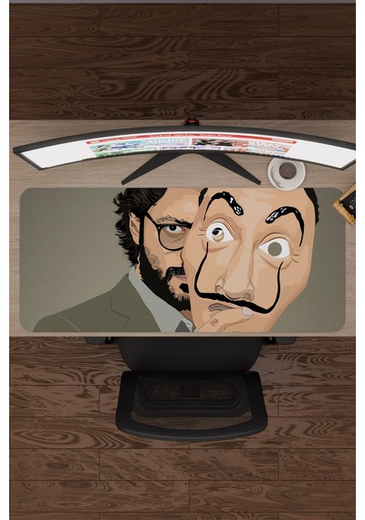 La Casa De Papel-profesör V2 90x40 Xxl Gaming Kauçuk Kaymaz Taban Mouse Pad Fare Altlığı