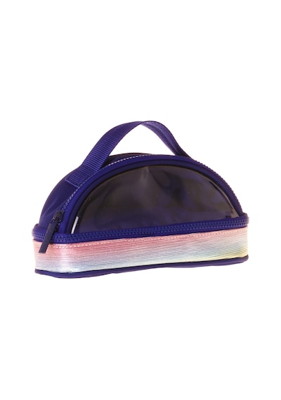 Kaukko Navy Blue Rainbow Parlak Kumaş Detaylı Lacivert - Çok Renkli Kız Çocuk Kalem Çantası/kalemlik - K1864