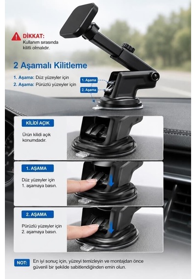 Delux Serisi Araç İçi Telefon Tutucu Jx-005 Siyah Taşıma Aparatı Mobil Aksesuar