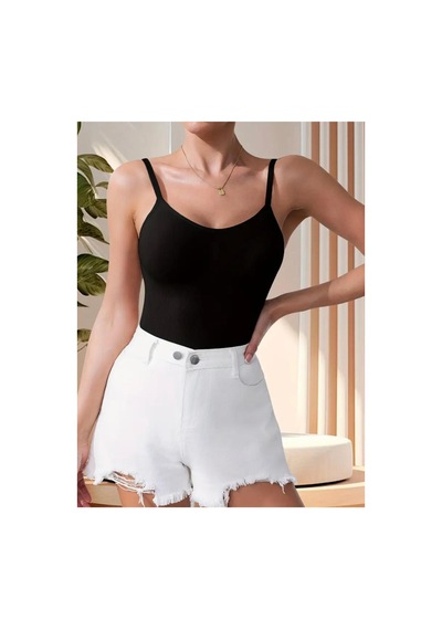 Zıbın String Model Toparlayıcı Çıtçıtlı Body Korse 9052 Siyah
