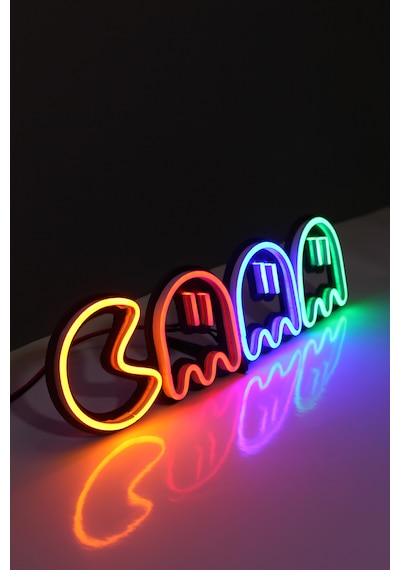 İstasyon Neon Grafik Pac Man Neon Led / Pac-man Gece Lambası / Pacman Dekoratif Lamba / Işıklı Oyun Karakteri / Gamer Ambians Işığı Renkli İstasyon Neon Grafik Pac Man Neon Led / Pac-man Gece Lambası / Pacman Dekoratif Lamba / Işıklı Oyun Karakteri / Gamer Ambians Işığı Renkli