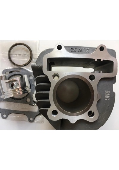 Honda Fizzy 125 Motosiklet Silindir Seti Oem Kalite Metalik Gri