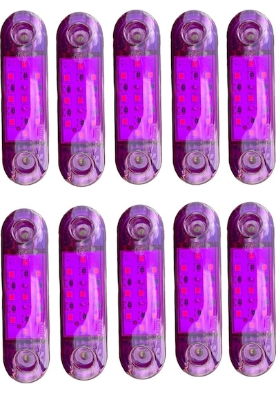 Ahmet Otomotiv 9 Ledli Tombul Parmak Led 10 Adet Mor