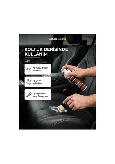 Araç Oto Deri Temizleme Köpüğü Apc 200ml Lutra