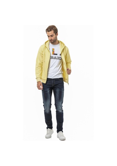 Cipo & Baxx Cl556 Erkek Basic Zip Sweatshirt 001