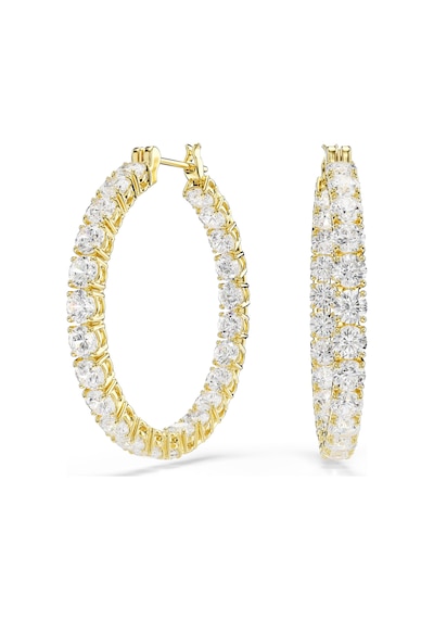 5750620 Swarovski Küpe Matrıx:pe Hoop Whıte/gos Metalik