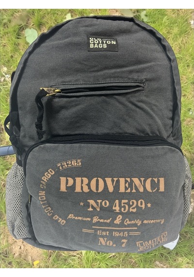 Old Cotton Cargo Kaliteli Tek Bölmeli Vintage Disayn Günlük Gezi Okul Sırt Çantası North Dakato Bag Brand 30x43cm Gri