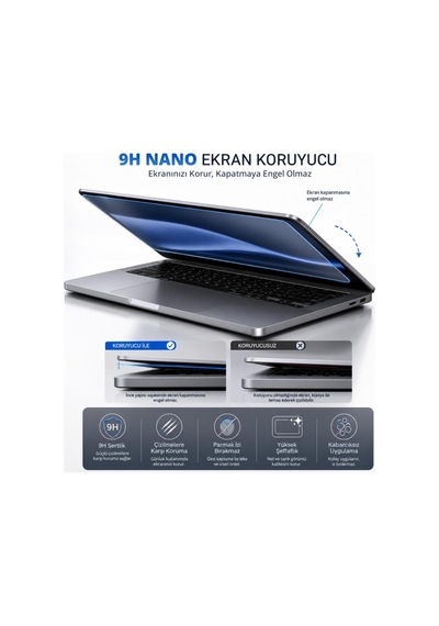 Asus Tuf Gaming A16 16 İnç Mat Ekran Koruyucu Nano Şeffaf