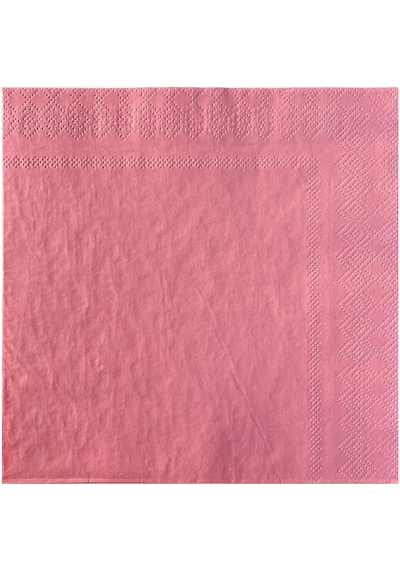 Servis Peçete Pembe 33x33 Cm - 20 Adet