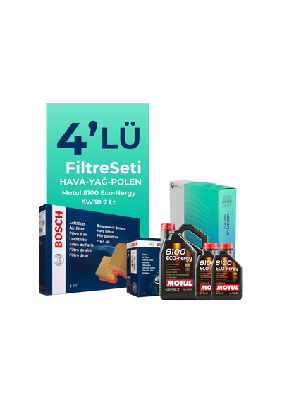 Mercedes C180 Benzin Filtre Bakım Seti Motul Motor Yağlı 2014-2019 4 Lü 8200BKMFLSHNGFL16264