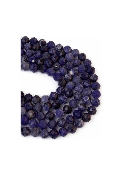 8 MM Faset Kesim Sodalit Taşı Dizi Turkuaz