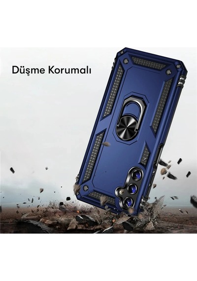 Newface - 310 - Samsung Uyumlu Galaxy A04s Kılıf Sofya Yüzüklü Silikon Kapak - Lvsqvr - - Gold