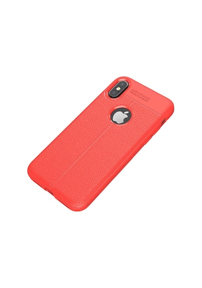 Apple Uyumlu iPhone XS Max 6.5 Kılıf Deri Tarzı Niss Silikon Case