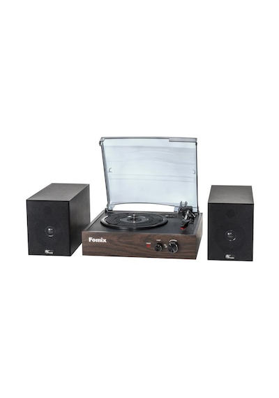 Fomix Fm200 Turntable Bluetooth Hoparlörlü Ahşap Pikap Çalar