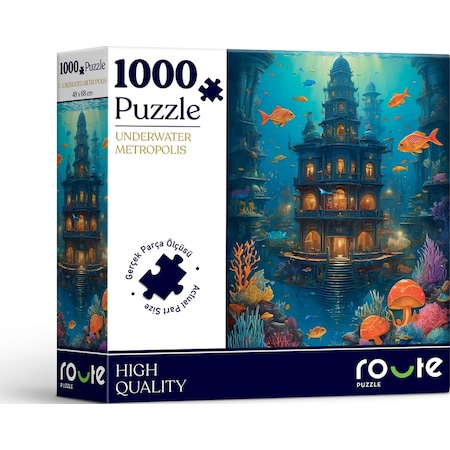 Route 1000 Parça Underwater Metropolıs Puzzle 48 x 68 CM