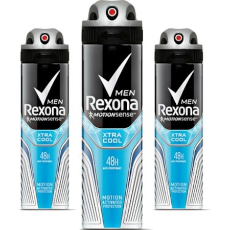 Rexona Men Xtra Cool 48H Erkek Sprey Deodorant 3 x 150 ML