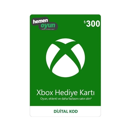 Hemenoyun Xbox 300 Tl Hediye Kartı Bakiye