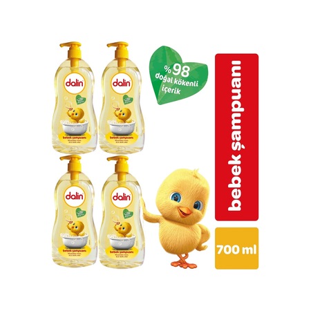 Dalin Bebek Şampuanı Klasik 700ML Pompalı (4 Lü Set)