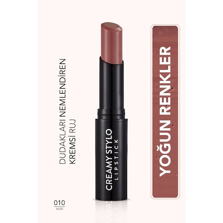 Flormar Yarı Parlak Stick Ruj- Creamy Stylo Lipstick -010 Nude-8682536013703