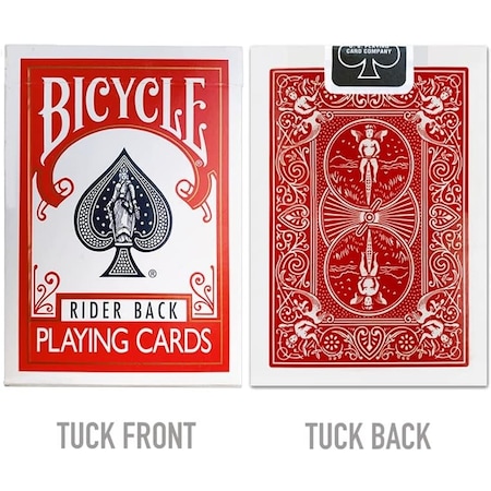 Bicycle Standard Back Rider Back Oyun Kartı Kırmızı Deste