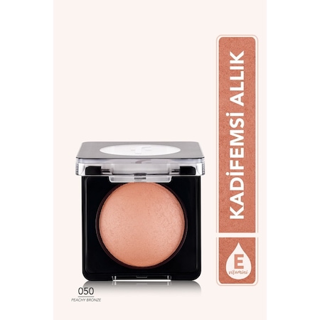 Flormar Işıltılı Fırınlanmış Allık - Baked Blush-On - 050 Peachy Bronze - 8682536051477