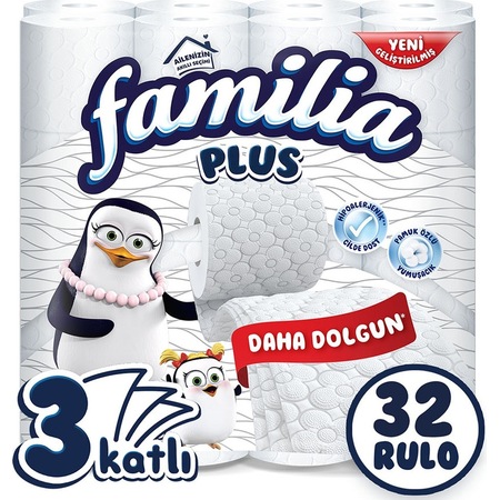 Familia 3 Katlı Plus Tuvalet Kağıdı 32'li