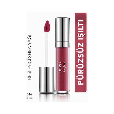 Flormar Besleyici Dudak Parlatıcısı - Dewy Lip Glaze - 016 Cherry Blossom-8682536068314