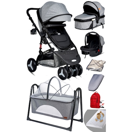 Baby Home Yeni Ekonomi Paket 8 In 1 945 Travel Sistem Bebek Arabası 340 Anne Yanı Bebek Sepeti Beşik