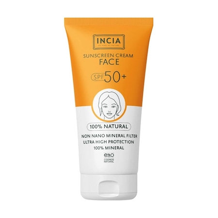 Incia Yüz İçin Doğal Güneş Kremi SPF50+ 50 ML