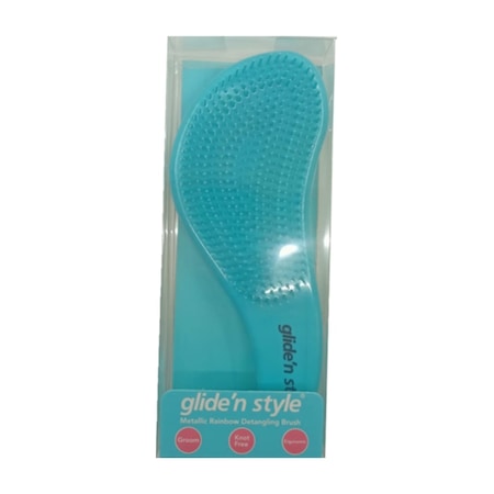 Glide'n Style Metalik Gökkuşağı Ergonomik Açma Tarama Fırçası Gs247 GLDN-02