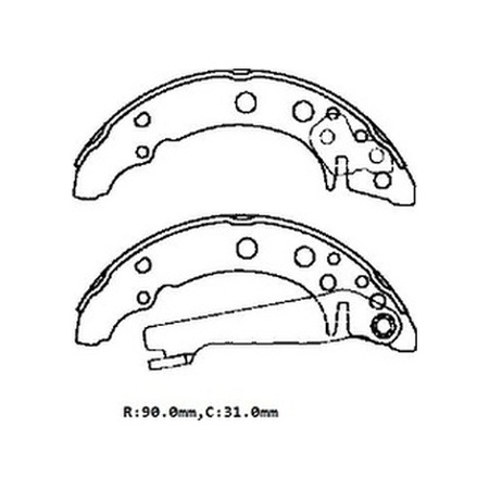 Volkswagen Golf 3 92/98 Arka Fren Pabucu 90x31 Bramax - Fren Ve Ekipmanları