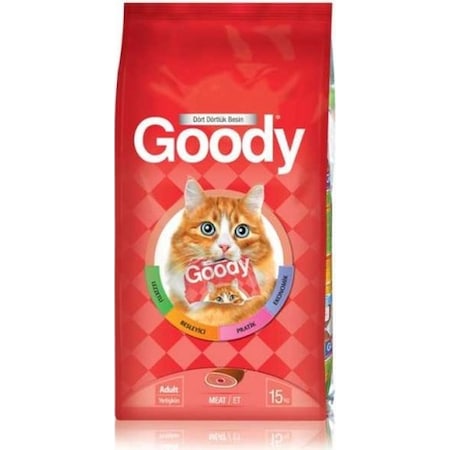 Goody Etli Yetişkin Kedi Maması 15 KG