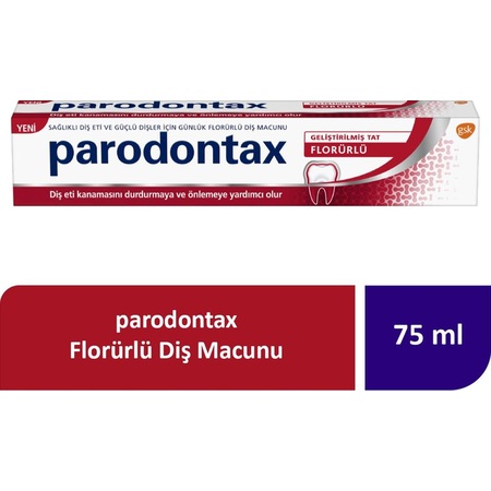 Parodontax Geliştirilmiş Tat Florürlü Diş Macunu 75 ML