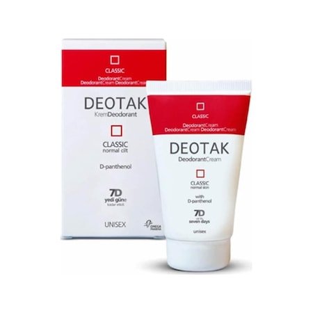 Deotak Classic Unisex Krem Deodorant 35 ML