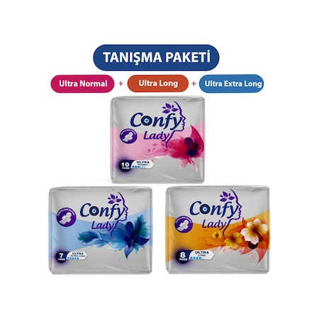 Confy Lady Ultra Hijyenik Ped Tanışma Seti 25'li