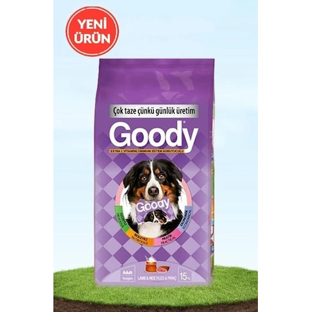 Goody C Vitaminli Kuzu Etli & Pirinçli Yetişkin Köpek Maması 15 KG