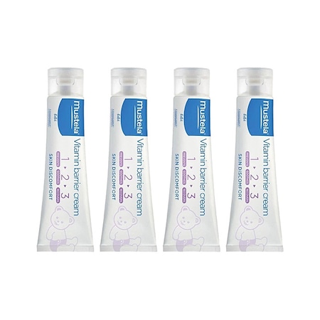 Mustela Vitamin Barrier 1.2.3 Pişik Kremi 100 ml 4 Kutu