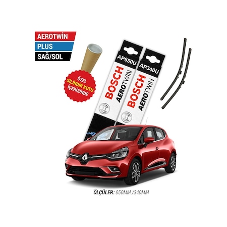 Bosch Aerotwin Plus Renault Clio 4 Silecek Takımı (2012-2020)