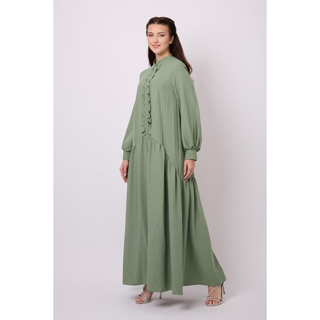 Violevin Er-cool Kadın Krep Elbise 8052-20-yeşil