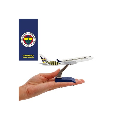 Zekupp Boeing 737-800 1/250 Ölçek Fenerbahçe Lisanslı Beyaz Tasarım Maket Uçak