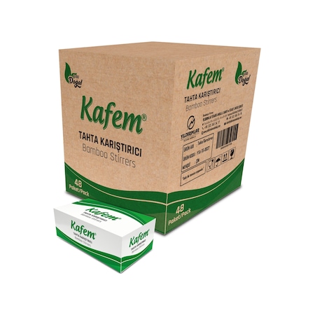 Ahşap Tahta Karıştırıcı 250 Li x 48 Paket (Koli) - Kafem