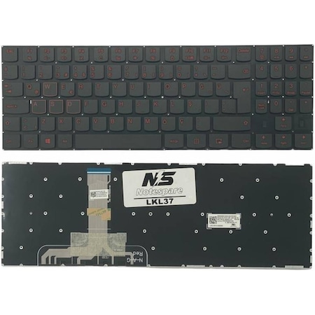 Lenovo İle Uyumlu Legion Y520-15ıkbn Type 80wk, Y540-15ırh 81sx Notebook Klavye Siyah Tr