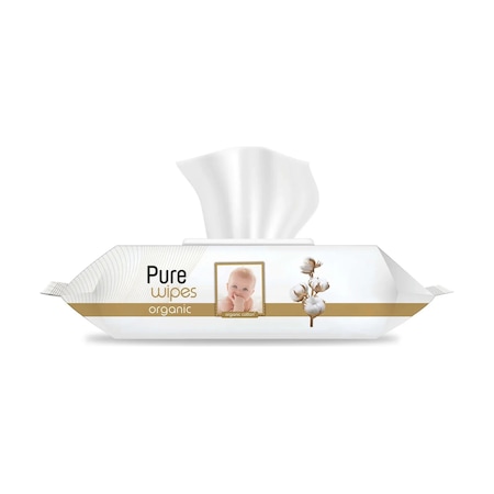 Pure Baby Organik Pamuklu Islak Havlu 24 x 90'lı 2160 Yaprak