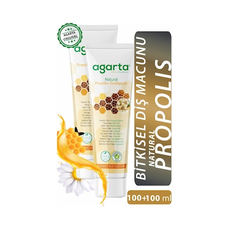 Agarta Doğal Propolis Özlü Diş Macunu 100 ML x 2