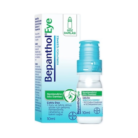 Bepanthol Eye Nemlendirici Goz Damlası Çoklu Doz 10 ml