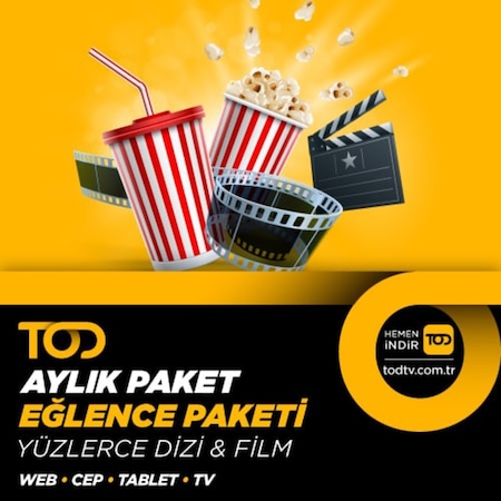 Tod 1 Aylık Eğlence Paketi - (Web + Cep + Tablet + Smart Tv) (450597691)